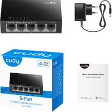 Binbir Göz Bilgisayar Cudy FS105 5 Port 10/100 Yonetılemez Desktop Swıtch Metal Kasa