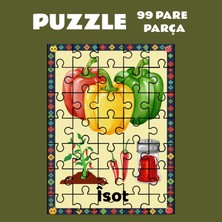 Zerya Pazil Bi Kurdî Îsot Biber - Kürtçe Puzzle Yapboz (99 Pare/parça - A4)