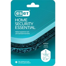Binbir Göz Bilgisayar Eset Home Securtiy Essential Antıvırus 1 Kullanıcı 1 Yıl