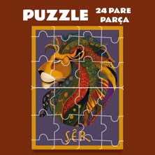 Zerya Pazil Bi Kurdî Şêr Aslan - Kürtçe Puzzle Yapboz (24 Pare/parça - A5)
