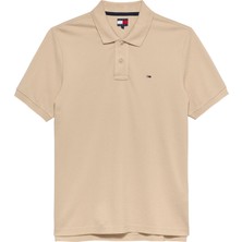 Tommy Hilfiger Tjm Reg Ess Polo Ext Erkek Bej T-Shirt - DM0DM22711