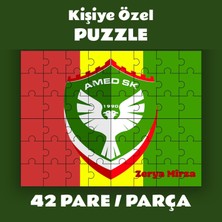 Zerya Isme Özel Amedspor Puzzle - Amed Spor Pazil Yapboz (42 Pare/parça - A4) - Isim Için Mesaj Atınız