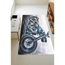 Dolce Mariee Modern Dijital Baskı Kaymaz Taban Çocuk ve Genç Odası Halısı H0298