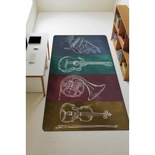 Dolce Mariee Modern Dijital Baskı Kaymaz Taban Çocuk ve Genç Odası Halısı H0260