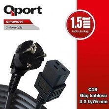 Binbir Göz Bilgisayar Qport Q-POWC19 1.5mt C19 Power Kablo