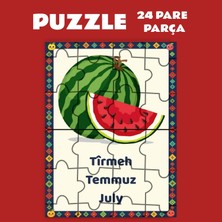 Zerya Pazil Bi Kurdî Tîrmeh Temmuz Ayı - Kürtçe Puzzle Yapboz (24 Pare/parça - A5)