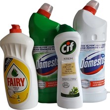 Domestos Fairy & Cif & Çamaşır Suyu Temizlik Seti