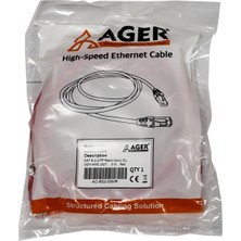 Binbir Göz Bilgisayar Ager AC-602-030 3 mt Utp Cat6 Patch Kablo Kırmızı Cu, Lszh Awg 26/7