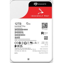 Binbir Göz Bilgisayar Seagate Ironwolf Pro 12TB 7200RPM 256MB Sata3 6gbit/sn ST12000NT001 Nas HDD