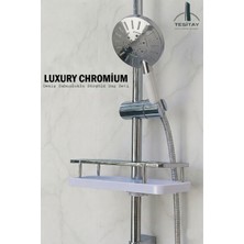 Tesitay Sürgülü Duş Seti Pasifik Serisi Geniş Şampuanlıklı Takım