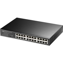 Binbir Göz Bilgisayar Cudy GS1024 24 Port 10/100/1000 Yonetılemez Rack Mount Swıtch Metal Kasa
