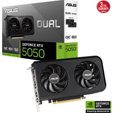 Binbir Göz Bilgisayar Asus DUAL-RTX5050-O8G RTX5050 8gb Ddr7 128BIT 3xdp/1xhdmı
