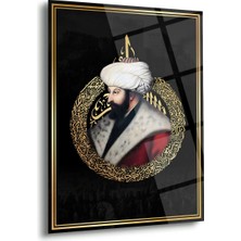 Shiny Art Fatih Sultan Mehmet Osmanlı Padişahı Temalı Cam Tablo – ISL229
