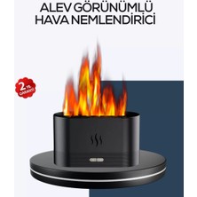 Epilons Aromatik Oda Kokusu Difüzörü Alev Tasarımlı LED Işıklı Nemlendirici