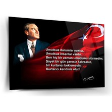Shiny Art Atatürk Motivasyon Sözü Cam Tablo – ATA262