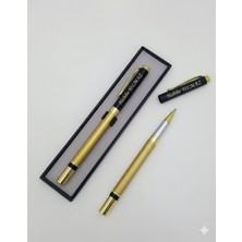 C&On Design Isme Özel Şık Kutulu Roller Imza Kalemi - Gold Detaylı Lüks Ofis Hediyesi