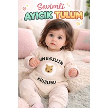Almira Anne Bebek Kız Bebek Tulumları Rahat ve Şık Krem Renk Seçenekleriyle