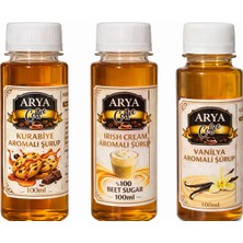 Arya Coffee Kurabiye-Irısh Cream-Vanilya Şurupları 3 x 100 ml