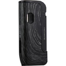 Quantoro Tek Torch Pürmüz Delicili Siyah Ahşap Desenli Metal Puro Çakmağı