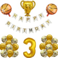 Çıtı Pıtı Store Basketbol Temalı Doğum Günü Kutlama Balon Set