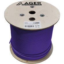 Binbir Göz Bilgisayar Ager AC-600-5-PU 500MT U/utp Cat6 LS0H - Helojen Free Mor 250MHZ 23AWG %100 Bakır