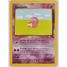 Pokemon TCG Fossil - Slowpoke 55/62 Pokemon Vintage Wotc English Mp Orijinal Kartı
