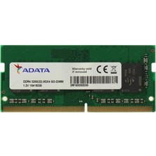 Binbir Göz Bilgisayar Adata 8gb 3200MHZ Ddr4 Notebook Ram Bulk ADTSO3200/8