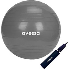 Indispensablely Avessa Pilates Topu 55 cm Gri