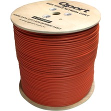 Binbir Göz Bilgisayar Qport Q-CATO2RHF 500MT Utp Cat6 Outdoor Network Kablo Turuncu Lszh 23AWG 0.58MM