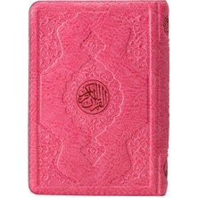 Binbir Göz Kitap Çanta Boy Kur'an-I Kerim (Pembe Renk, Kılıflı, Mühürlü)