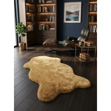 Soft Halı Kaliteli Kahverengi Yumuşak Post Peluş
