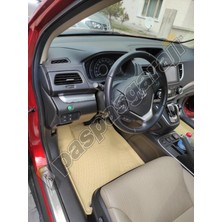 paspasgarajı Paspasgaraji Honda Cr-V 2012-2018 Arası Bej 3D Havuzlu Paspas
