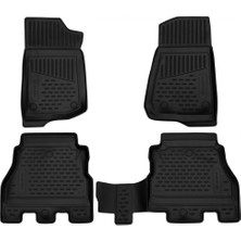 paspasgarajı Paspasgaraji Jeep Wrangler 2018 Sonrası 3D Havuzlu Paspas Siyah R