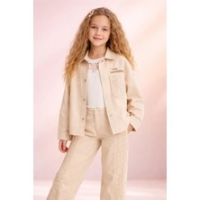 Almira Anne Bebek Kız Çocuk Krem Renkli Dantelli Takım Yazlık 3 Parça