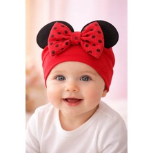 Almira Anne Bebek Bebek ve Çocuk Için Renkli Mickey Mouse Penye Bone