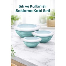 Galaksi Desenli Kapaklı Kase Seti 3’lü (3 Lt – 2 Lt – 1 Lt) Çok Amaçlı Mutfak Saklama Kabı