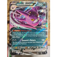 Pokemon TCG Team Rocket's Crobat Ex #122 Pokemon Destined Rivals Orijinal Kartı