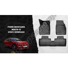 paspasgarajı Paspasgaraji Ford Mustang Mach-E 2021- Sonrası 3D Havuzlu Paspas