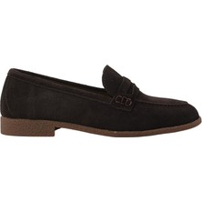 Hobby Süet Hakiki Deri Penny Loafer Kadın Babet | MB262150S