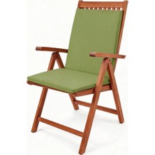 Gullfoss Yeşil Bahçe Balkon Salon Sandalye Minderi (Arkalıklı)