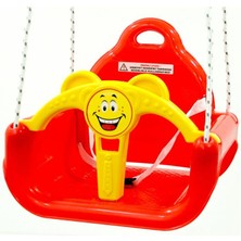 Abnturk Çocuk Kırmızı Salıncak Ipli Kemerli Koruyuculu