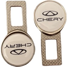Şenyıldız Aksesuar Chery Metal Kemer Görseli 2 Adet Çift Yönlüdür Logosu