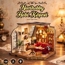 Novihobby Hobi Köşesi  | LED Işıklı Minyatür Maket Ev Seti | Rolife (Catherine's Living Room)