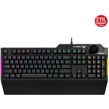 Binbir Göz Bilgisayar Asus Tuf Gamıng K1 Rgb Mech Brane Tr Siyah USB Tr Gamıng Klavye Q