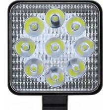 Keskin Sound Off Road Gündüz Farı 9 LED Kare Çalışma Lambası