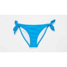 Zi Turkuaz Kalın Ip Bağlamalı Bikini Altı
