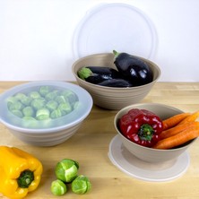 Galaksi Desenli Kapaklı Kase Seti 3’lü (3 Lt – 2 Lt – 1 Lt) Çok Amaçlı Mutfak Saklama Kabı