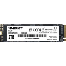 Binbir Göz Bilgisayar Patrıot P320 2tb 3000/2200MB/S M2 Pcıe Gen3 Nvme SSD P320P2TBM28