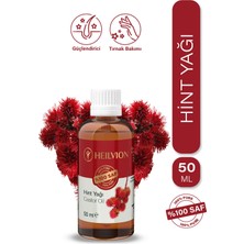 Hint Yağı %100 Saf ve Doğal Soğuk Sıkım 50 ml Saç & Cilt Bakım Yağı, Kaş & Kirpik Doğal Destek
