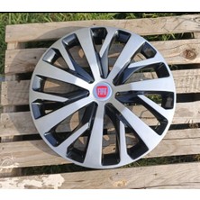 Yk Fiat Egea / Doblo / Fiorino / Panda Uyumlu 16 Inç Jant Kapağı 4'lü Takım Amblem Hediyeli